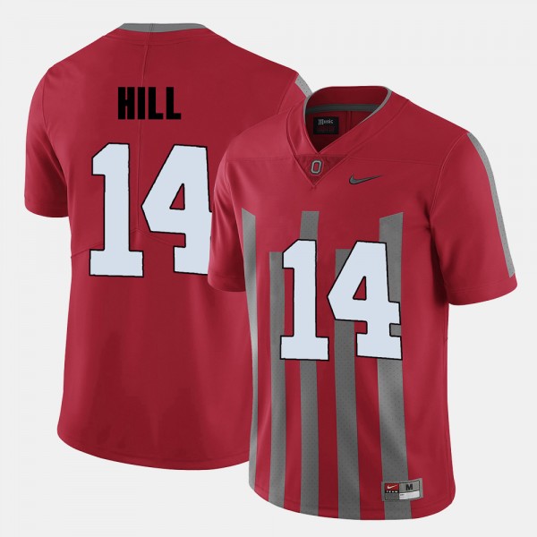 Ohio State Buckeyes K.J. Hill Men's #14 Red College Football Jersey 2404ZMGQ6